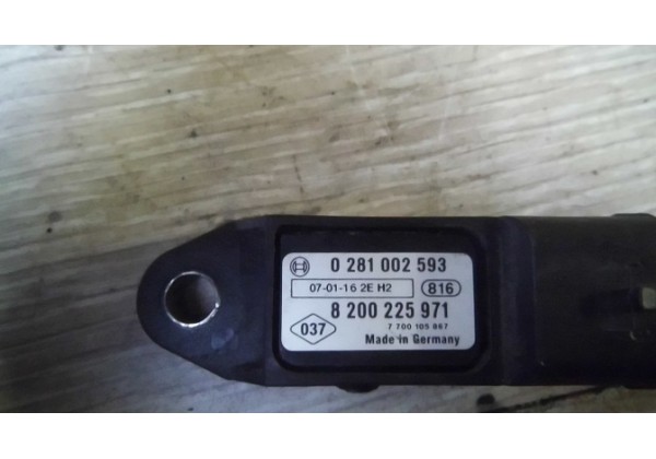 Датчик тиску надуву повітря, турбіна, Renault 1.5 dci, 1.9 dci, 8200225971, 223657266R, 0281002593